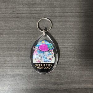Ocean City, Maryland Teardrop Keychain